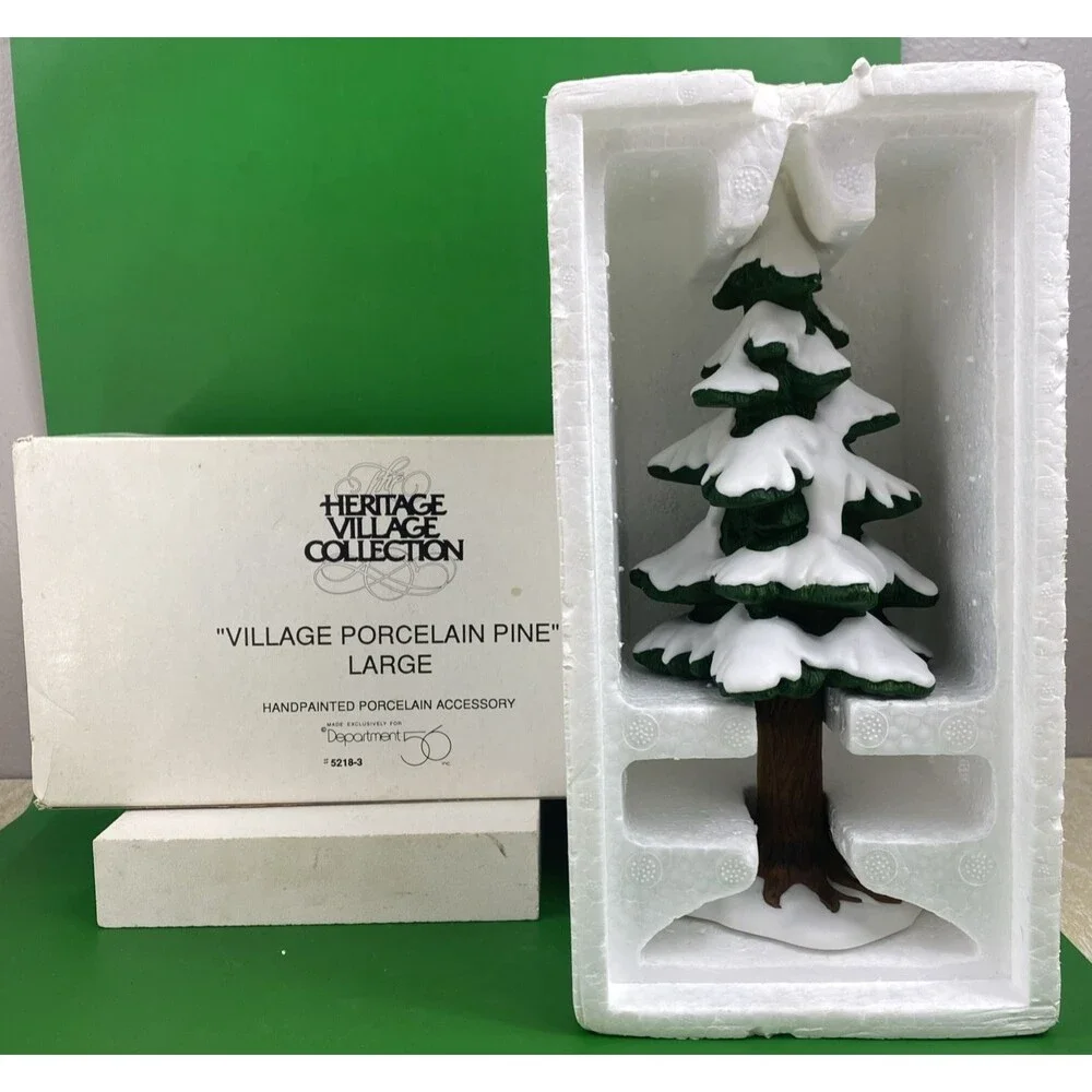 Dept 56 Heritage Village Collection Porcelain Pine Large 5218-3 w/Box - Retired